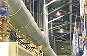 downdraught cooling ducts for warehouse aircon