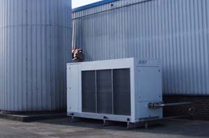 air-cooled chiller for carbonating plant